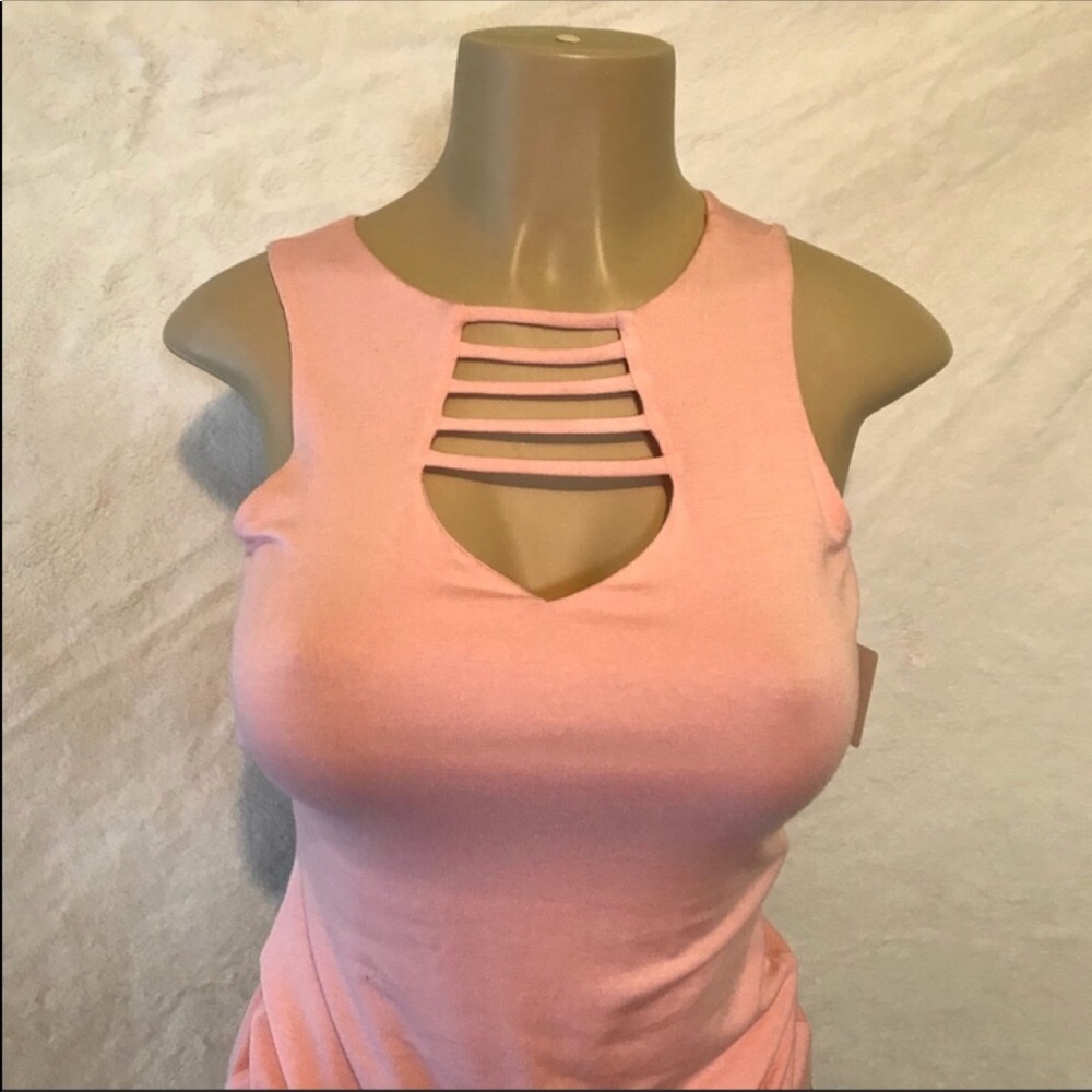 🆕 Pink Open Front Top